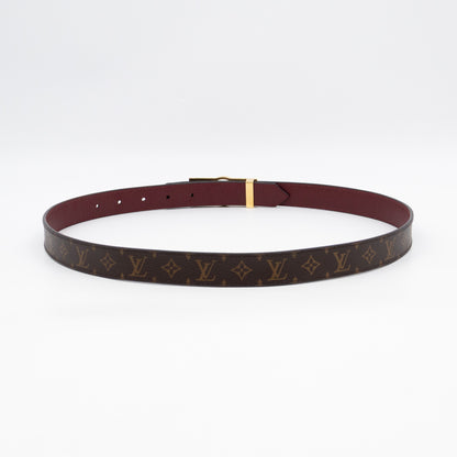 Dauphine Reversible Belt Monogram Cherry Red 85 cm
