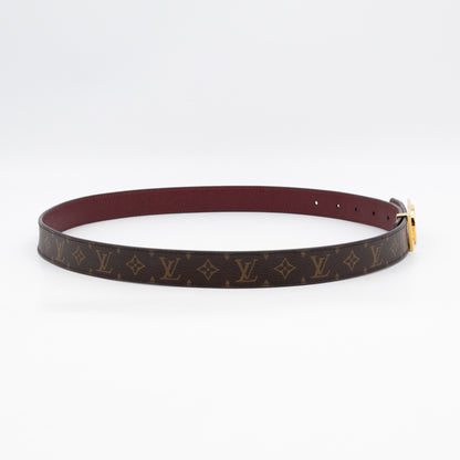 Dauphine Reversible Belt Monogram Cherry Red 85 cm
