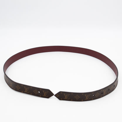 Dauphine Reversible Belt Monogram Cherry Red 85 cm