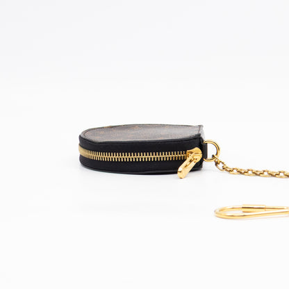 Micro Boite Chapeau Coin Purse Monogram Black