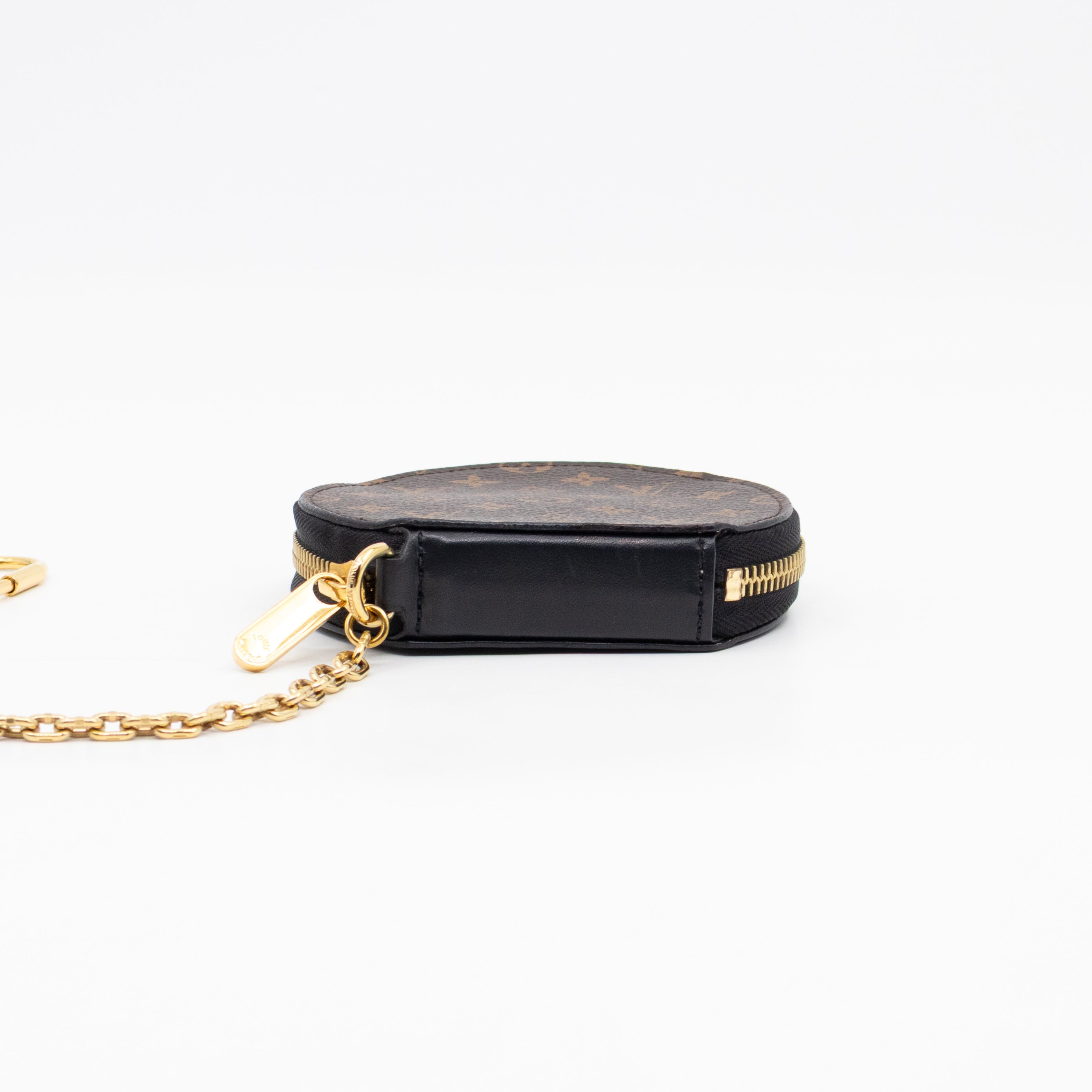 Micro Boite Chapeau Coin Purse Monogram Black