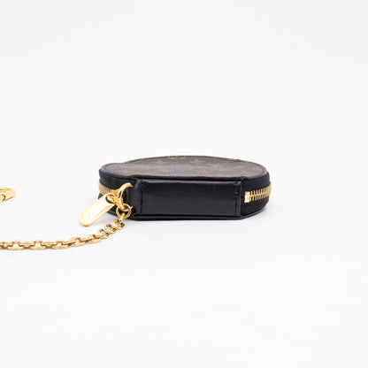 Micro Boite Chapeau Coin Purse Monogram Black