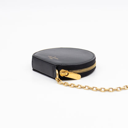 Micro Boite Chapeau Coin Purse Monogram Black