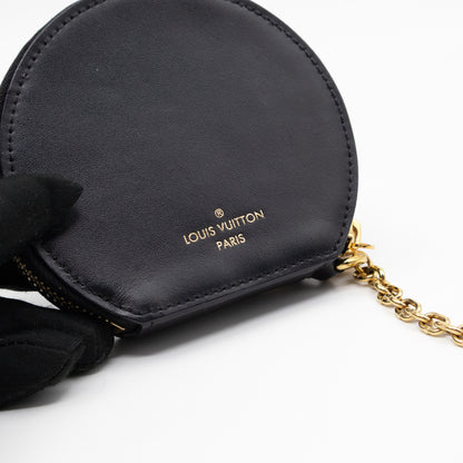 Micro Boite Chapeau Coin Purse Monogram Black
