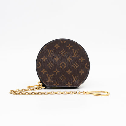 Micro Boite Chapeau Coin Purse Monogram Black