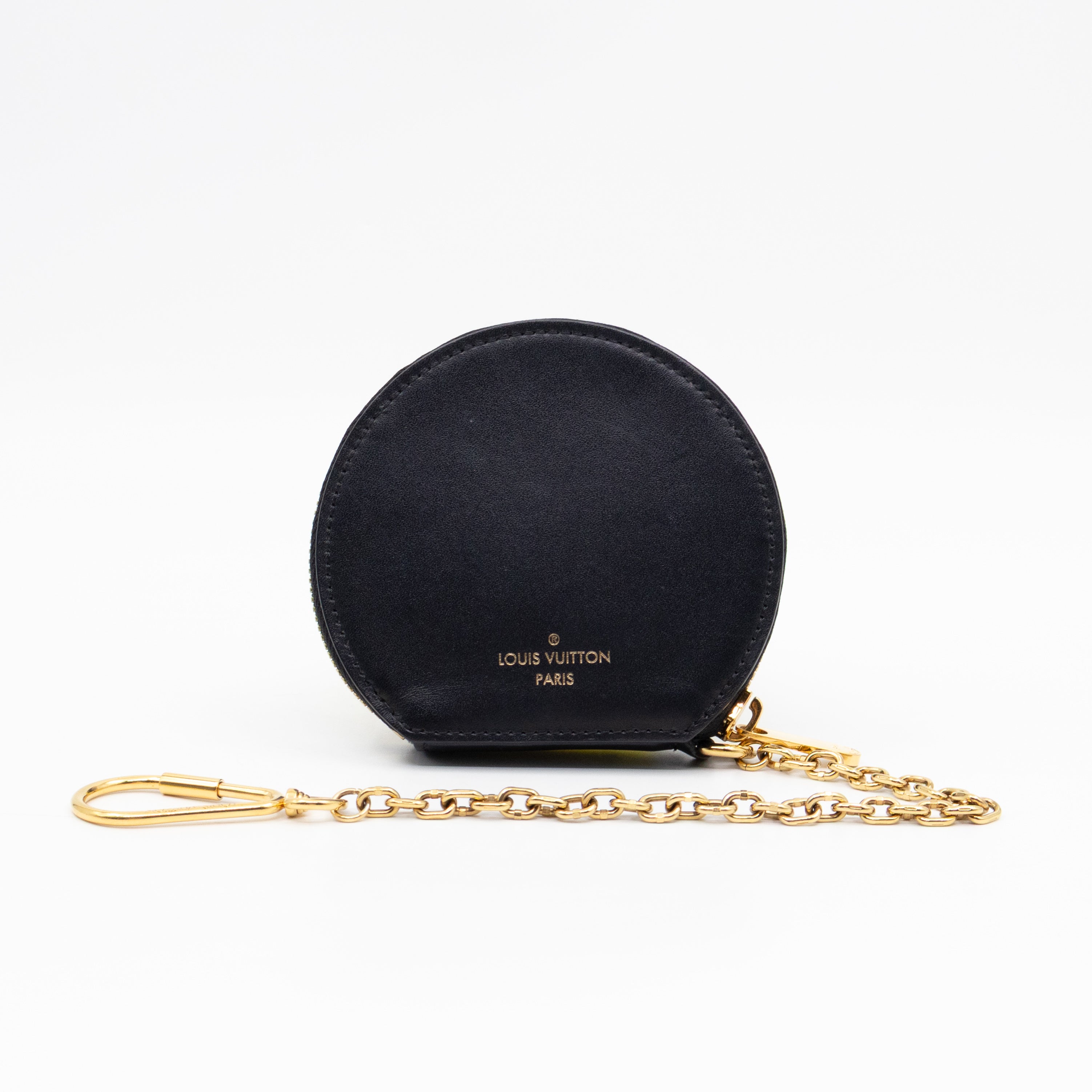 Micro Boite Chapeau Coin Purse Monogram Black