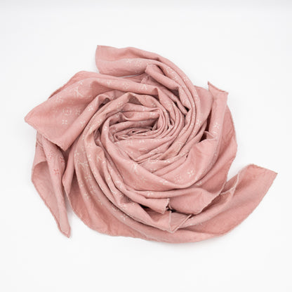 Summer Stardust Jacquard Shawl Pink
