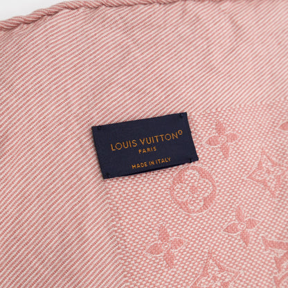 Summer Stardust Jacquard Shawl Pink