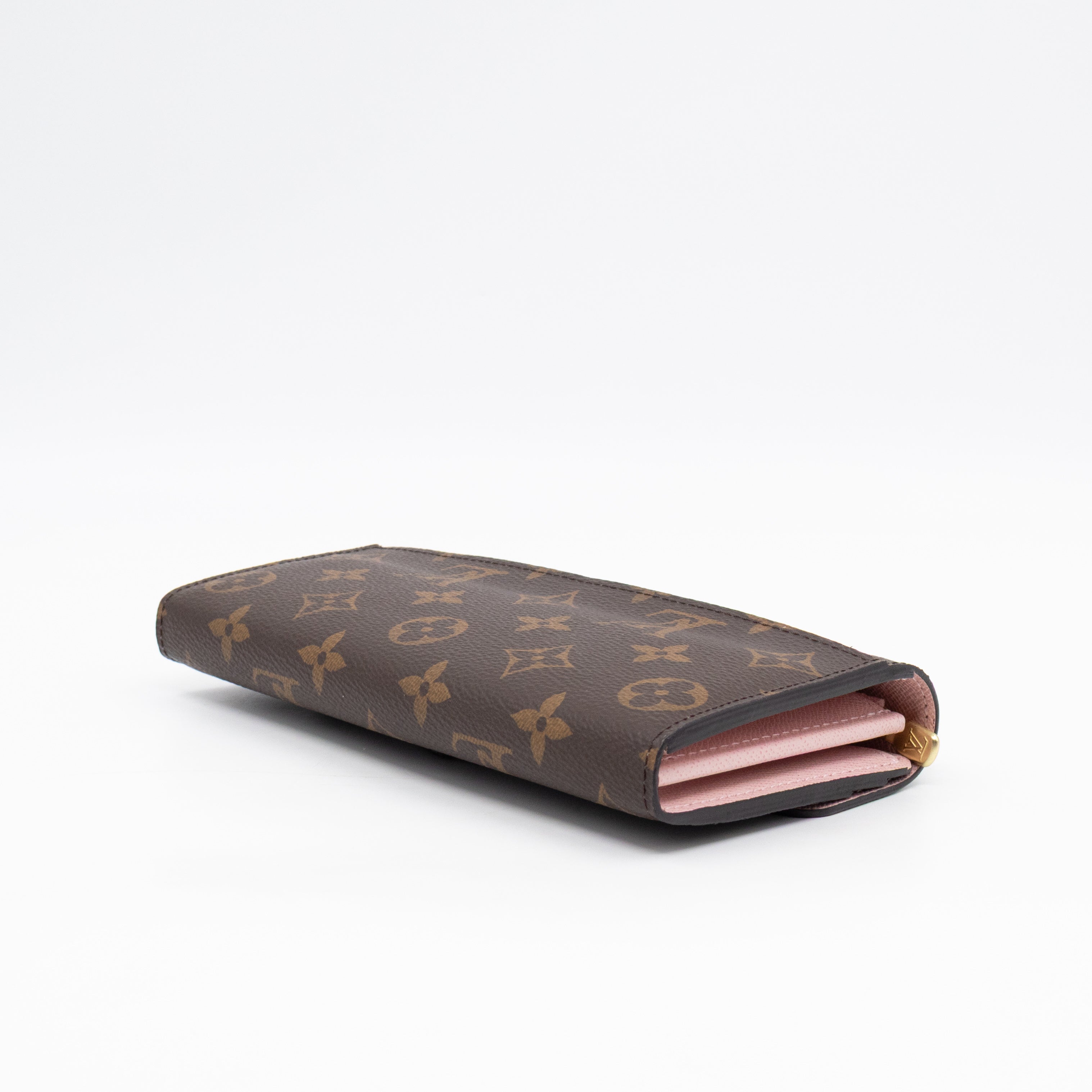 Sarah Wallet Monogram Rose Ballerine