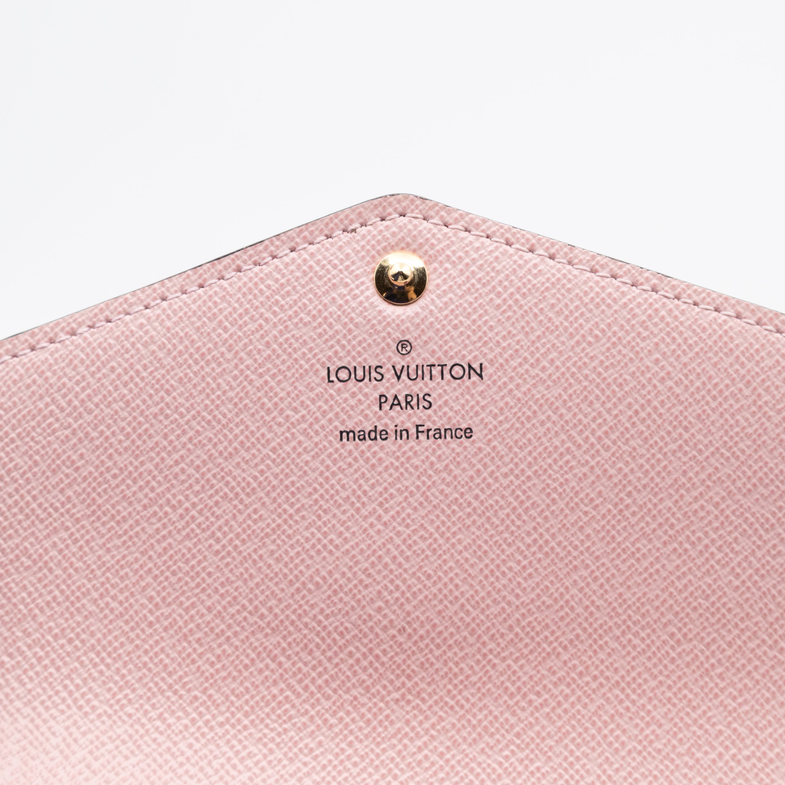 Sarah Wallet Monogram Rose Ballerine