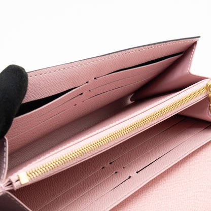 Sarah Wallet Monogram Rose Ballerine