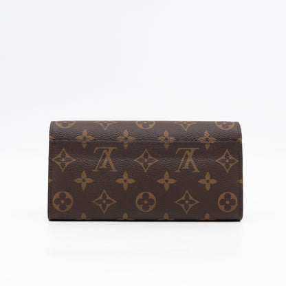 Sarah Wallet Monogram Rose Ballerine