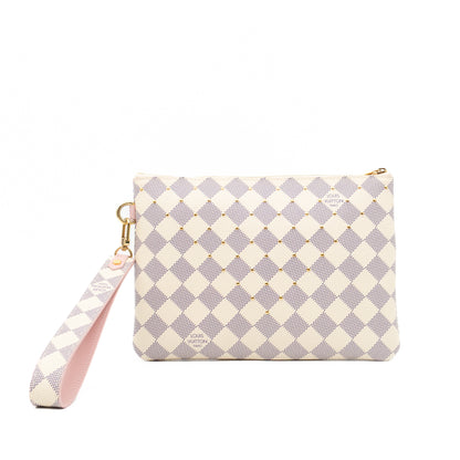 City Pouch Studded Damier Azur