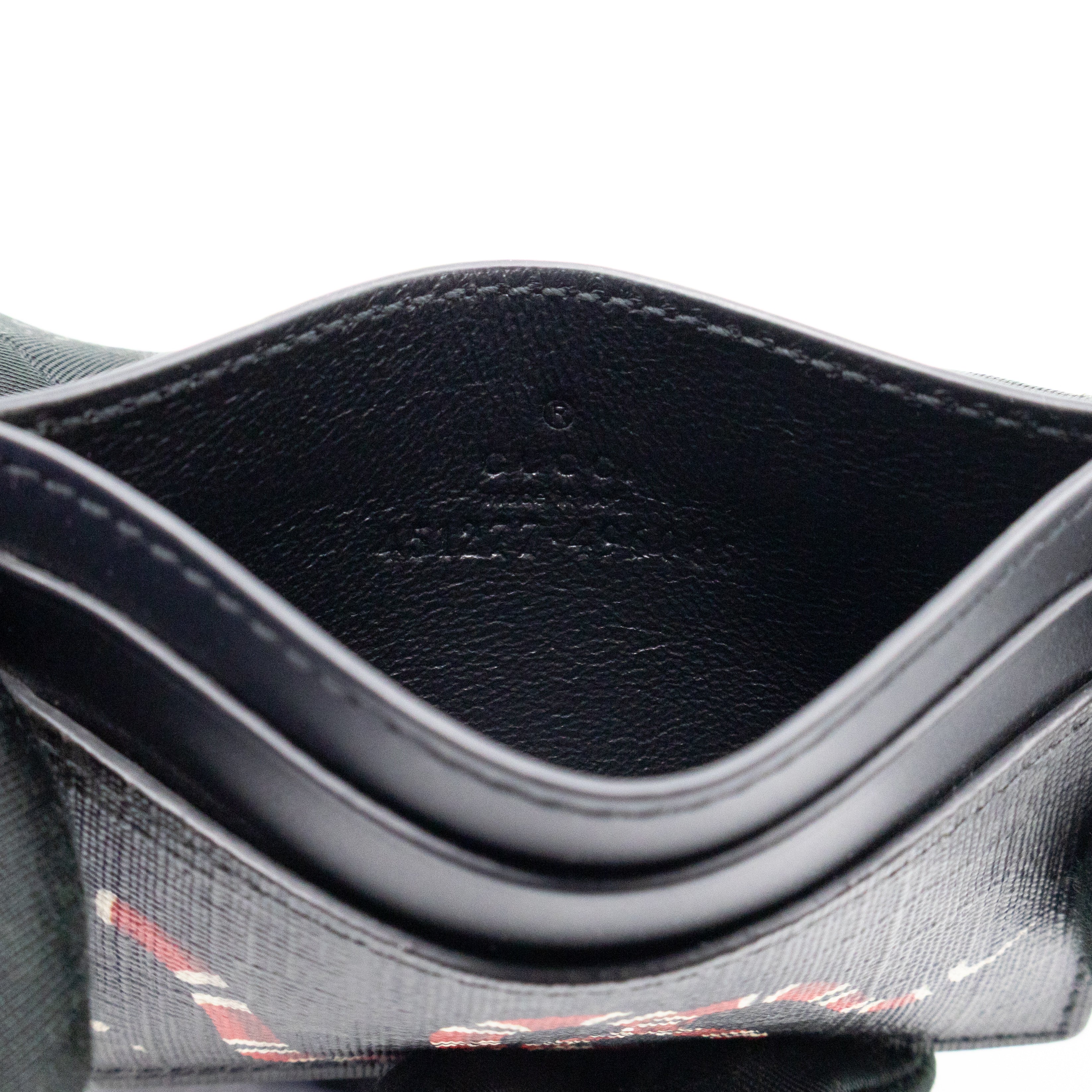 King Snake Card Holder Black GG Supreme