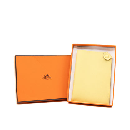 Tarmac Passport Holder Jaune Poussin Epsom Calfskin