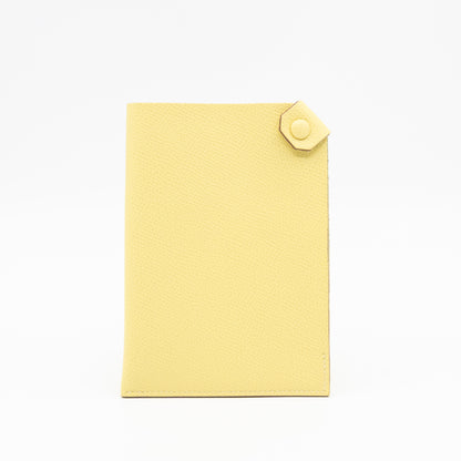 Tarmac Passport Holder Jaune Poussin Epsom Calfskin