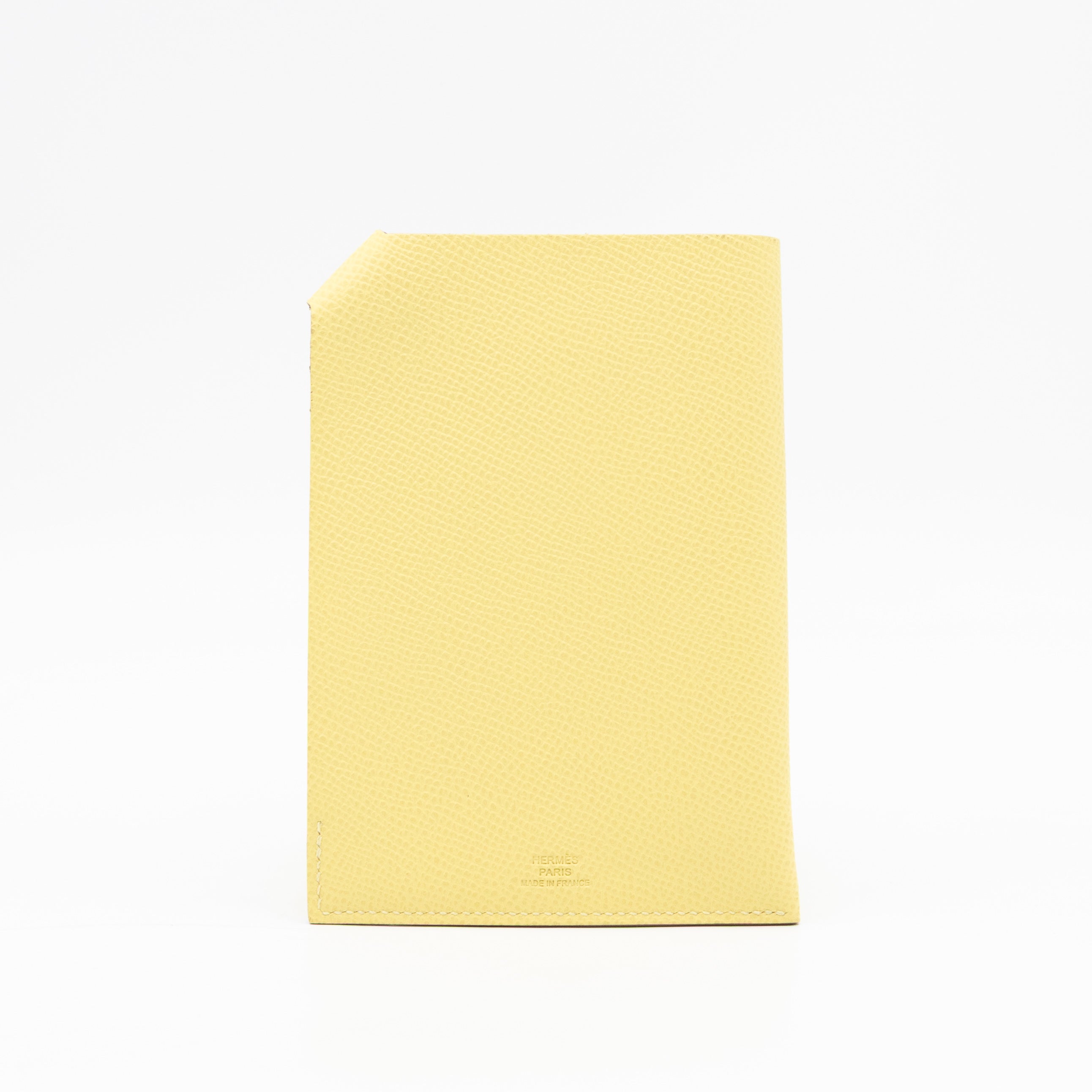 Tarmac Passport Holder Jaune Poussin Epsom Calfskin