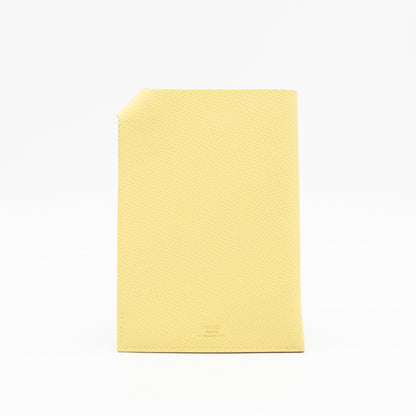 Tarmac Passport Holder Jaune Poussin Epsom Calfskin