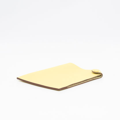 Tarmac Passport Holder Jaune Poussin Epsom Calfskin