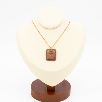 As de Coeur Pendant Necklace Etoupe