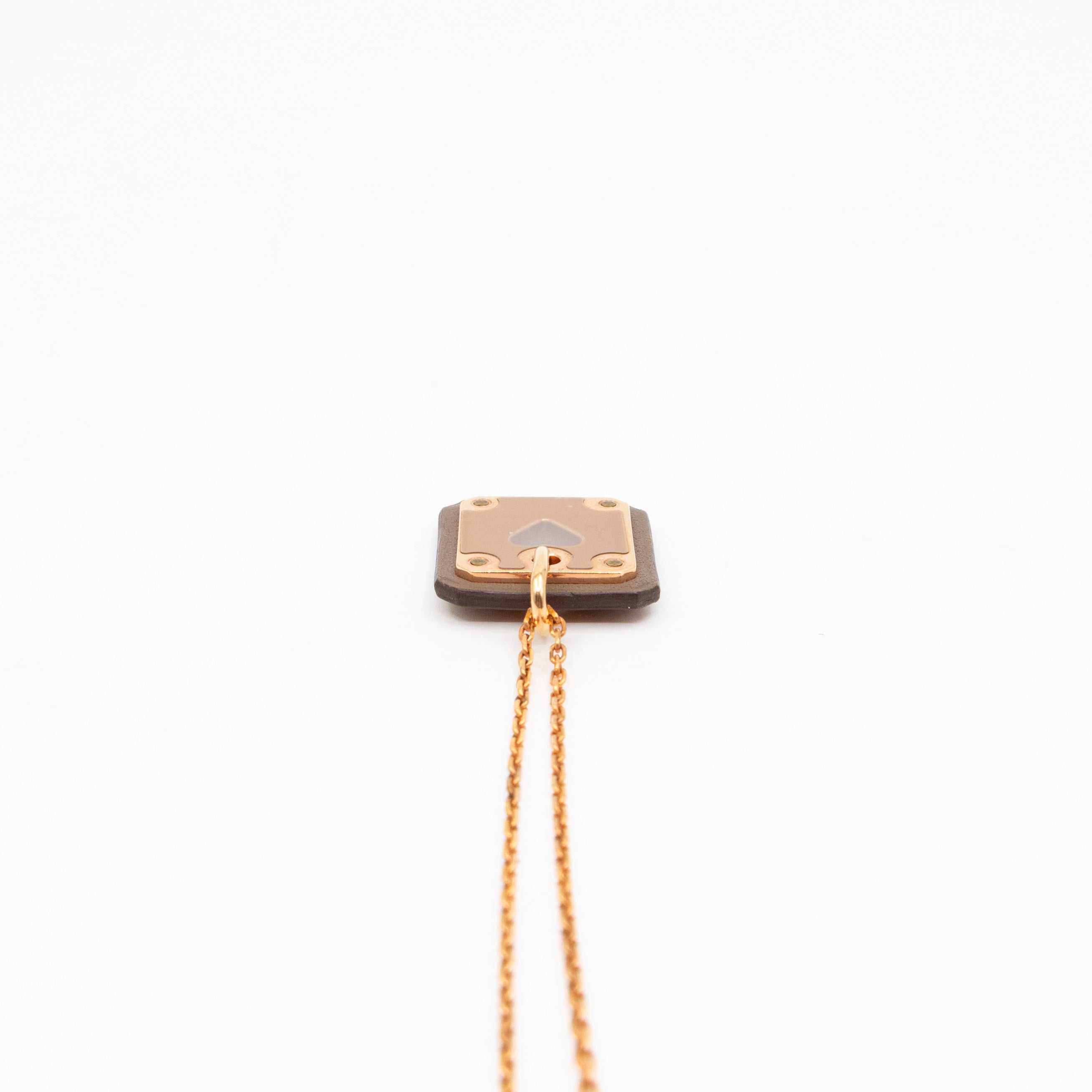 As de Coeur Pendant Necklace Etoupe