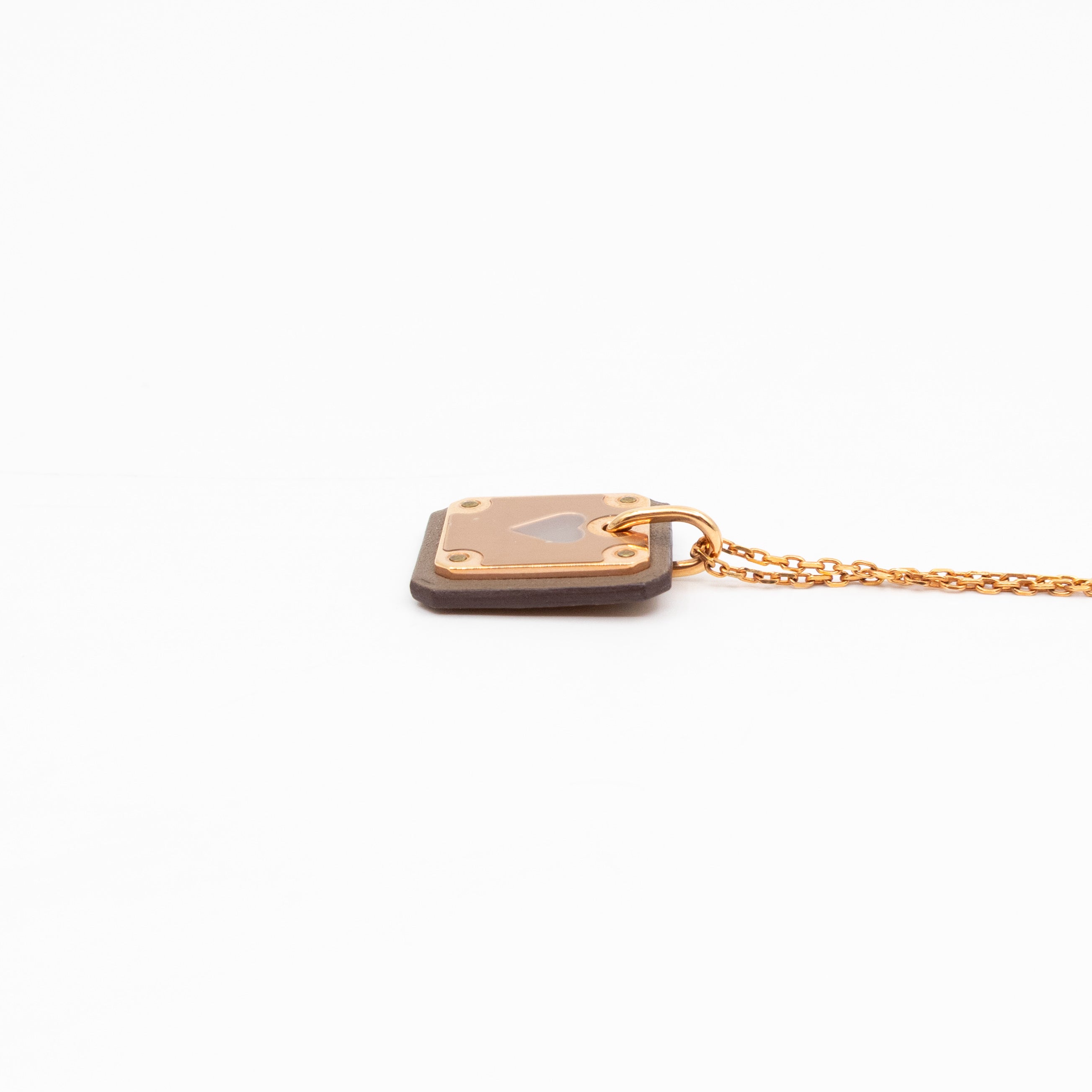 As de Coeur Pendant Necklace Etoupe