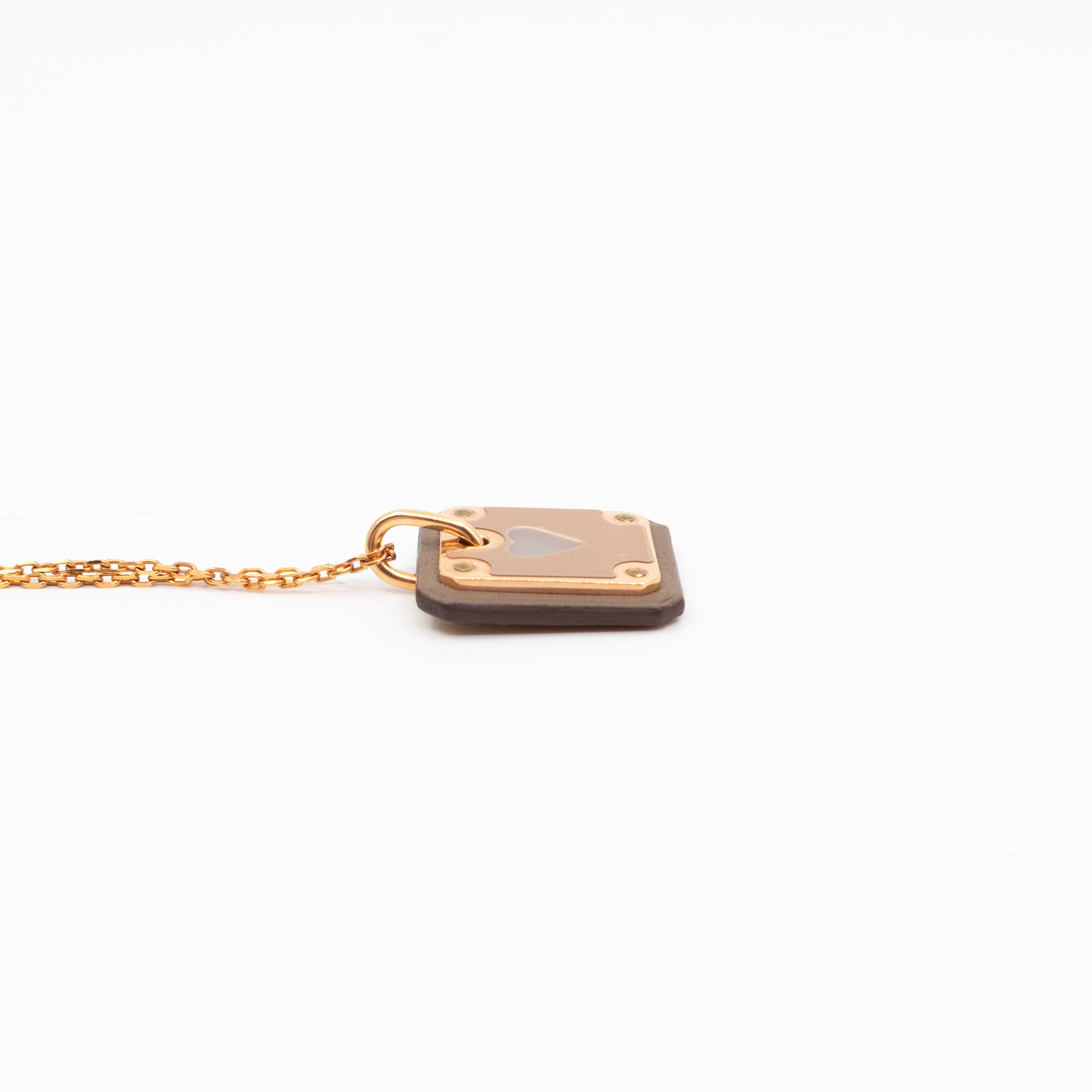 As de Coeur Pendant Necklace Etoupe