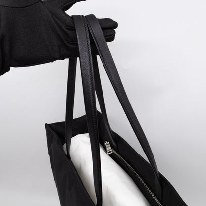 Front Pocket Tote Tessuto Nylon Black