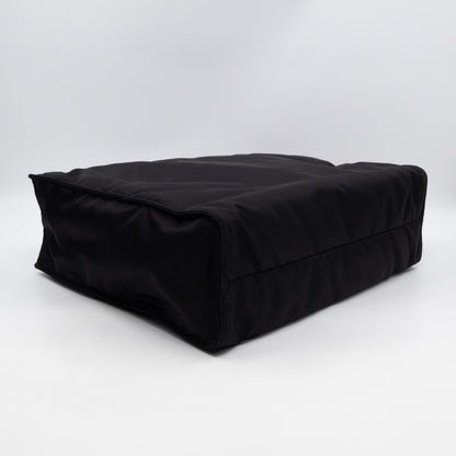 Front Pocket Tote Tessuto Nylon Black