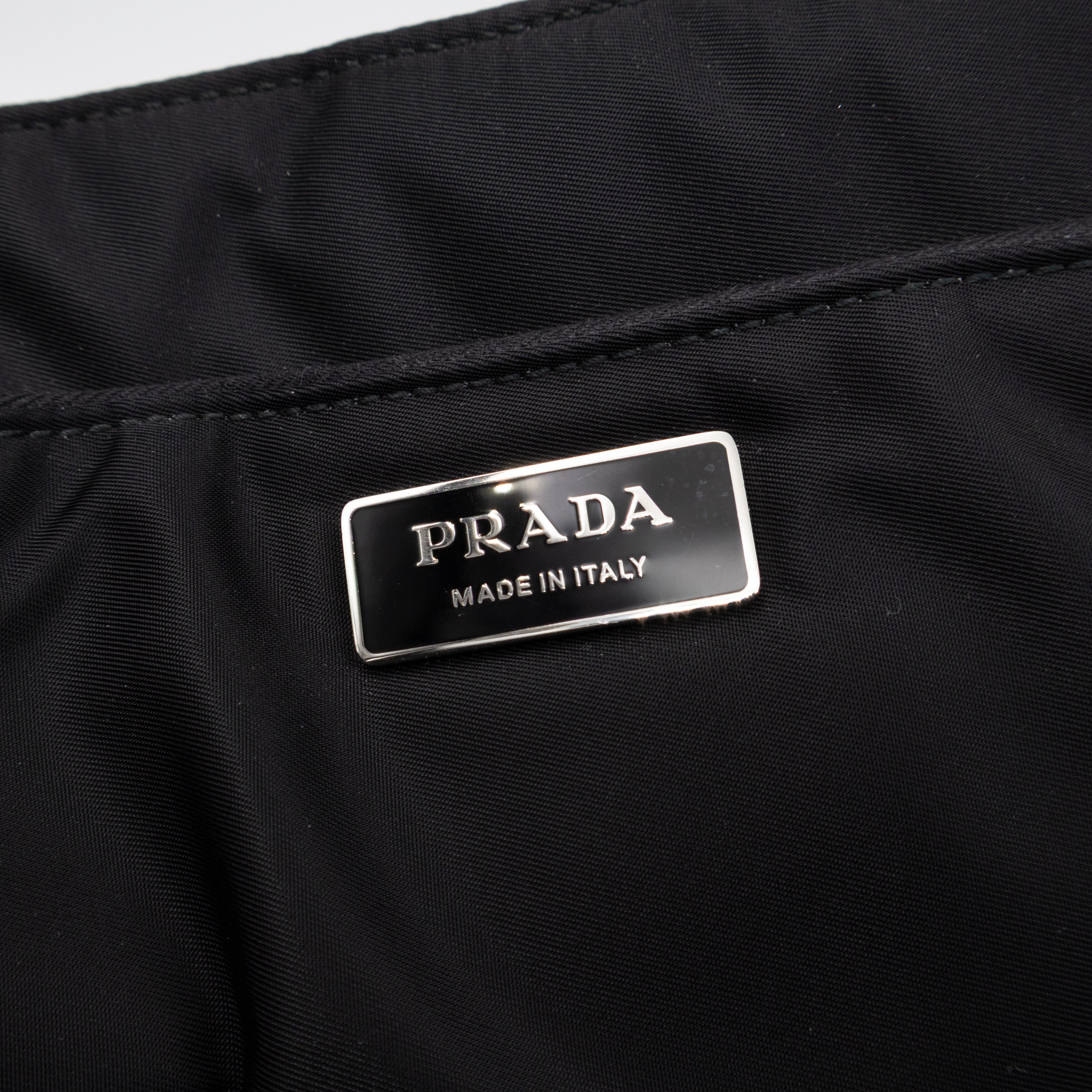 Front Pocket Tote Tessuto Nylon Black