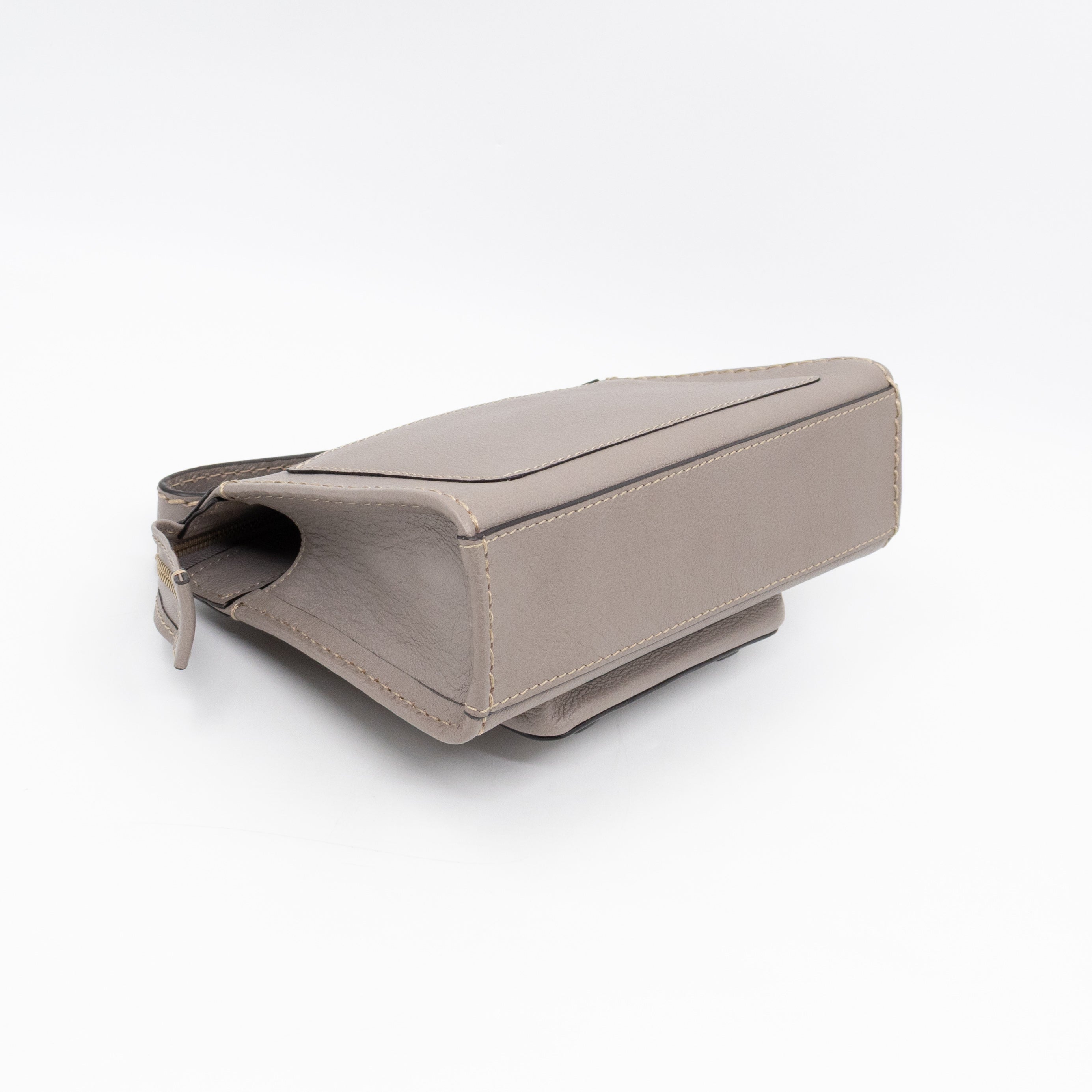 Edith Small Pouch Grey Leather