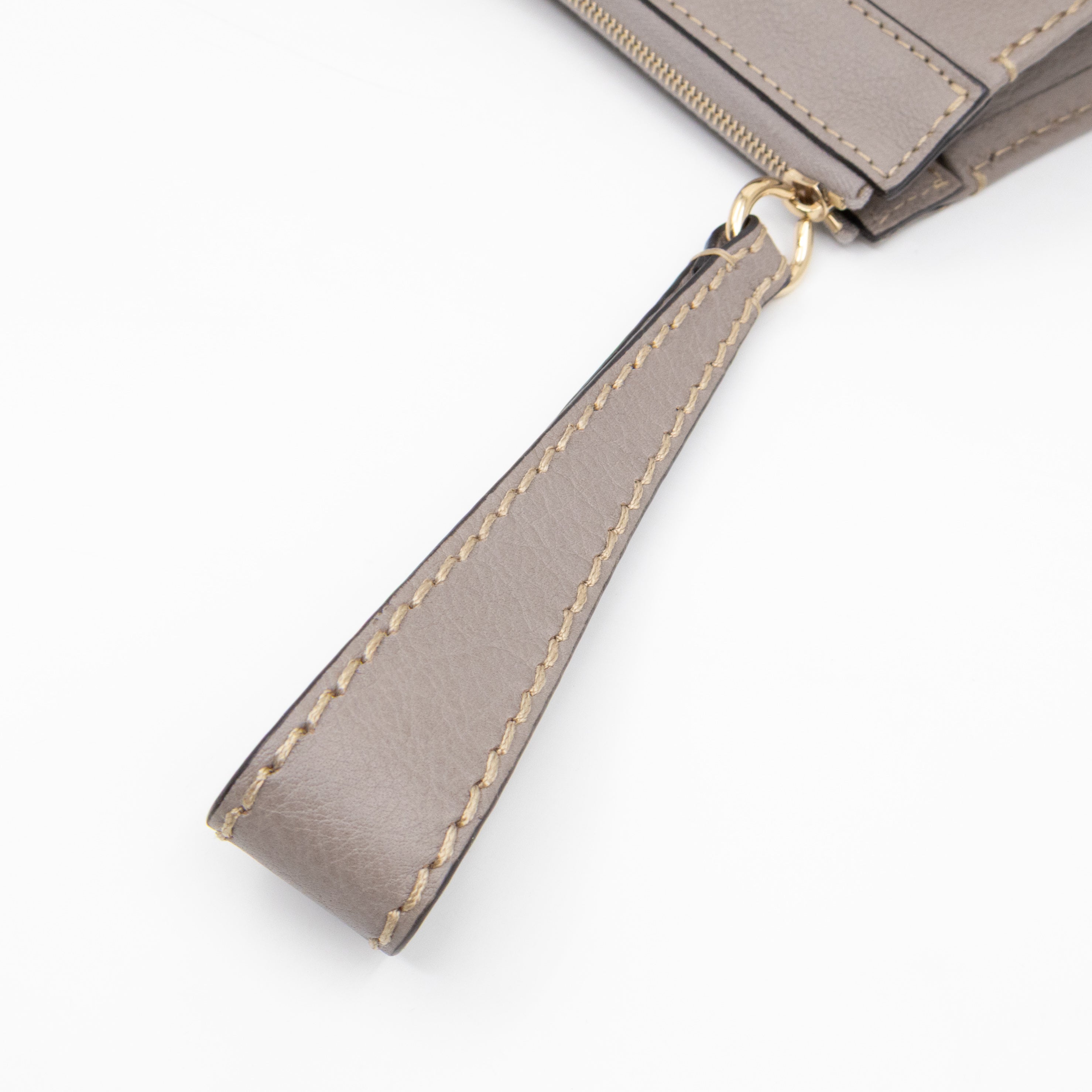 Edith Small Pouch Grey Leather