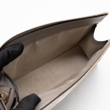 Edith Small Pouch Grey Leather