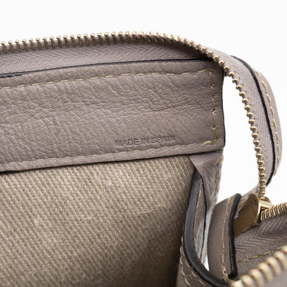 Edith Small Pouch Grey Leather