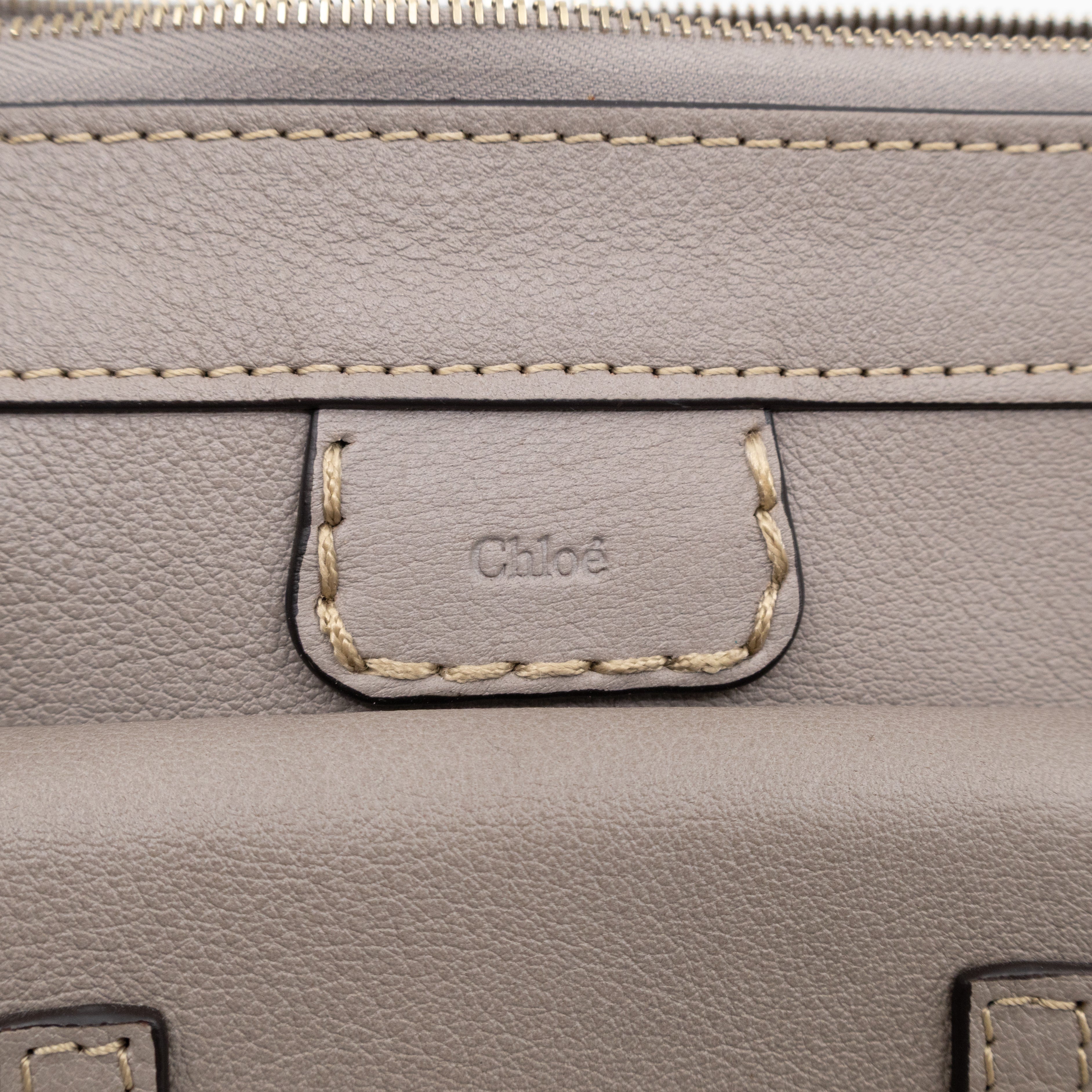 Edith Small Pouch Grey Leather