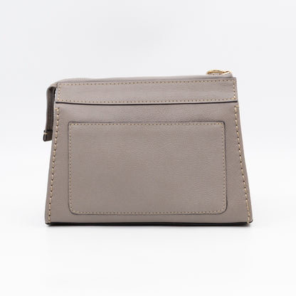 Edith Small Pouch Grey Leather
