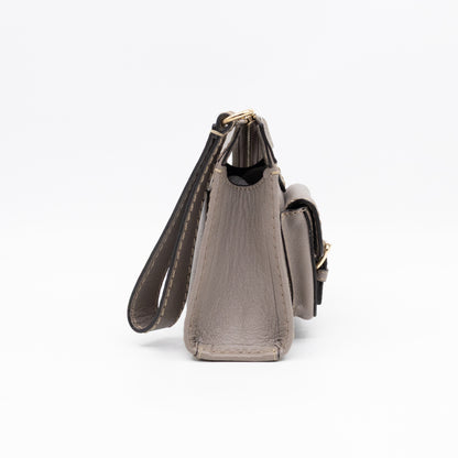 Edith Small Pouch Grey Leather