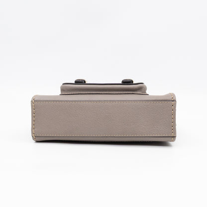 Edith Small Pouch Grey Leather