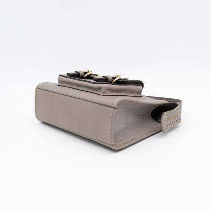 Edith Small Pouch Grey Leather