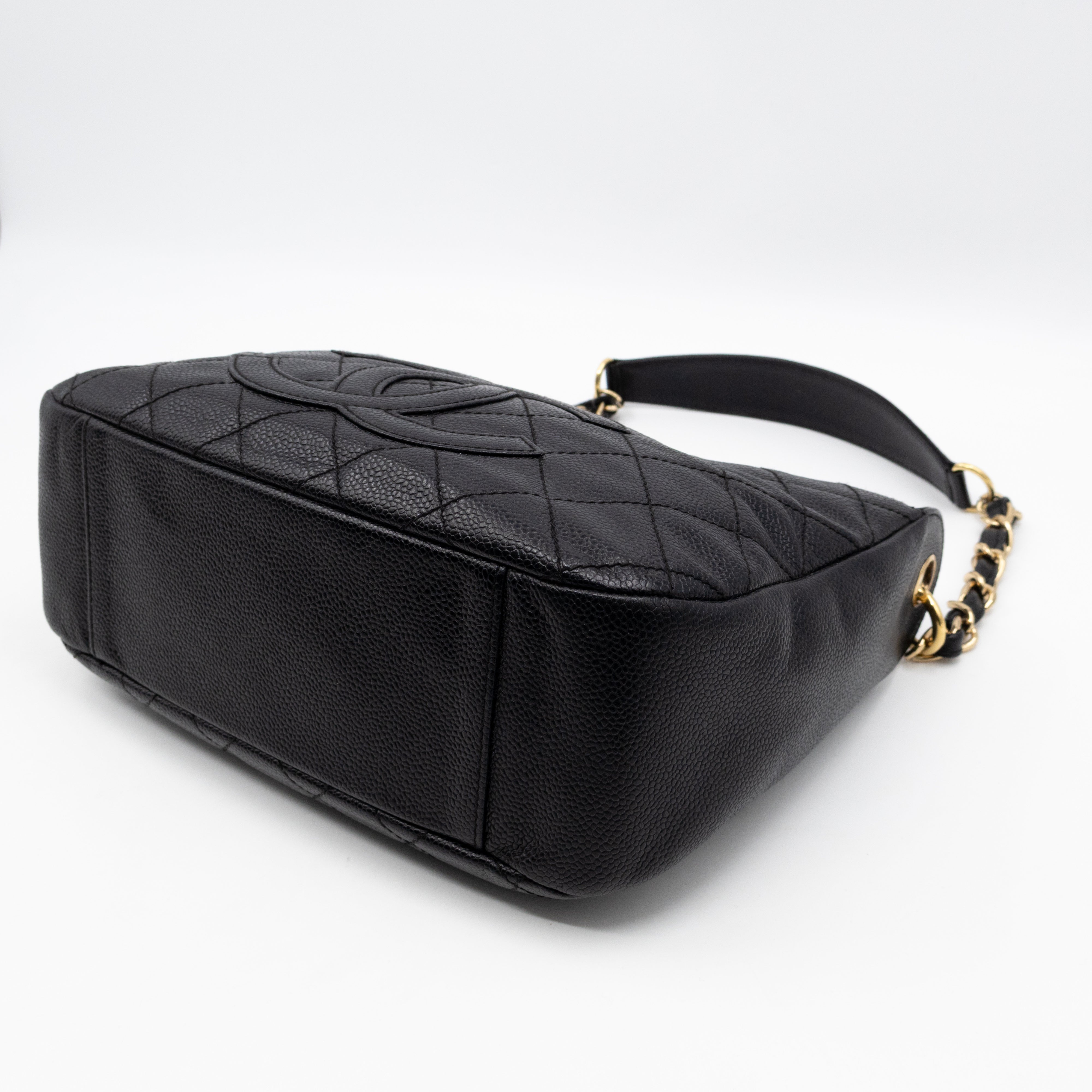 Timeless CC Half Moon Hobo Bag Black Caviar Leather