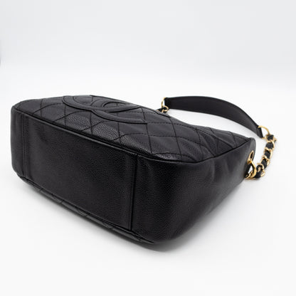 Timeless CC Half Moon Hobo Bag Black Caviar Leather