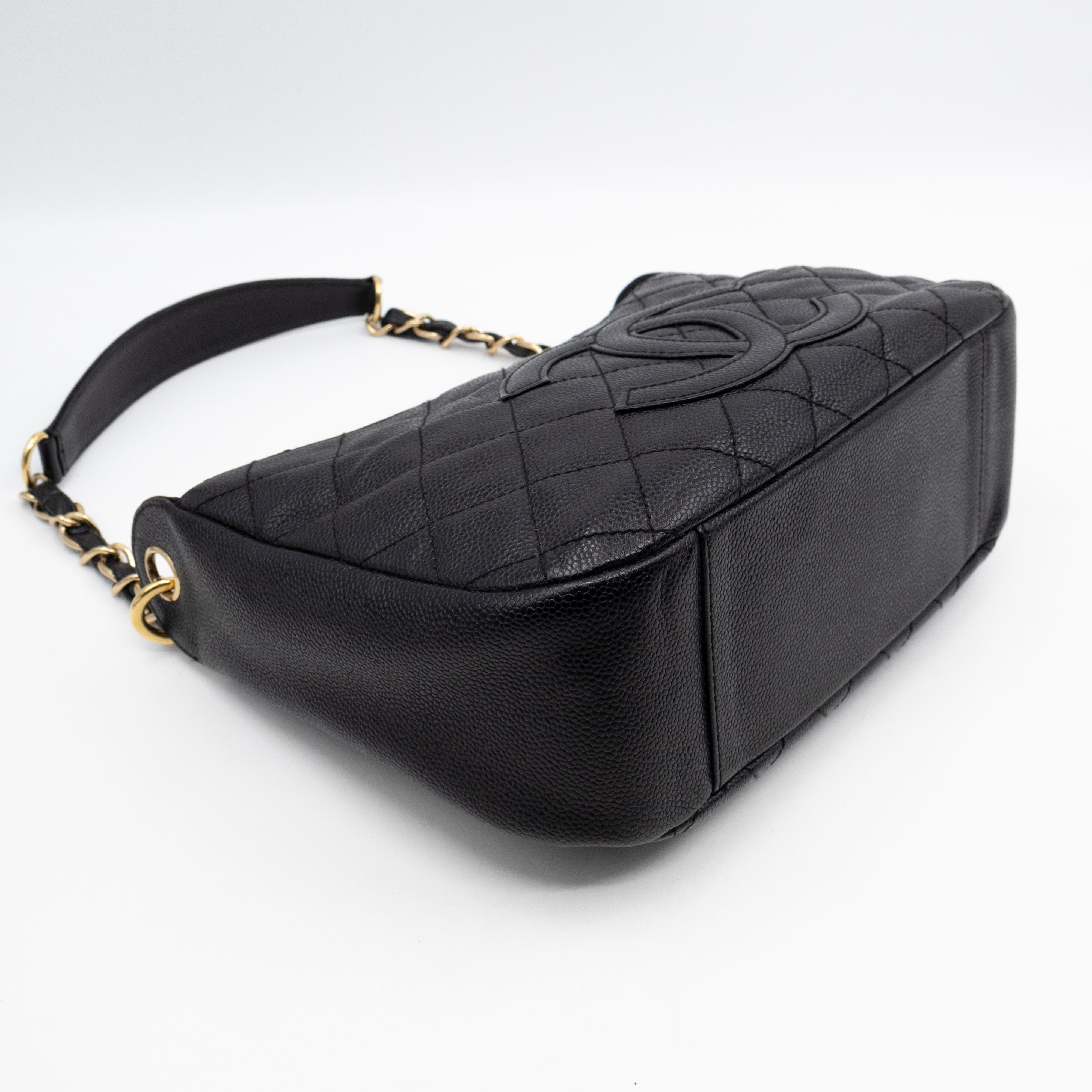 Timeless CC Half Moon Hobo Bag Black Caviar Leather