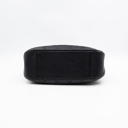 Timeless CC Half Moon Hobo Bag Black Caviar Leather