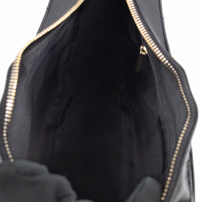 Timeless CC Half Moon Hobo Bag Black Caviar Leather