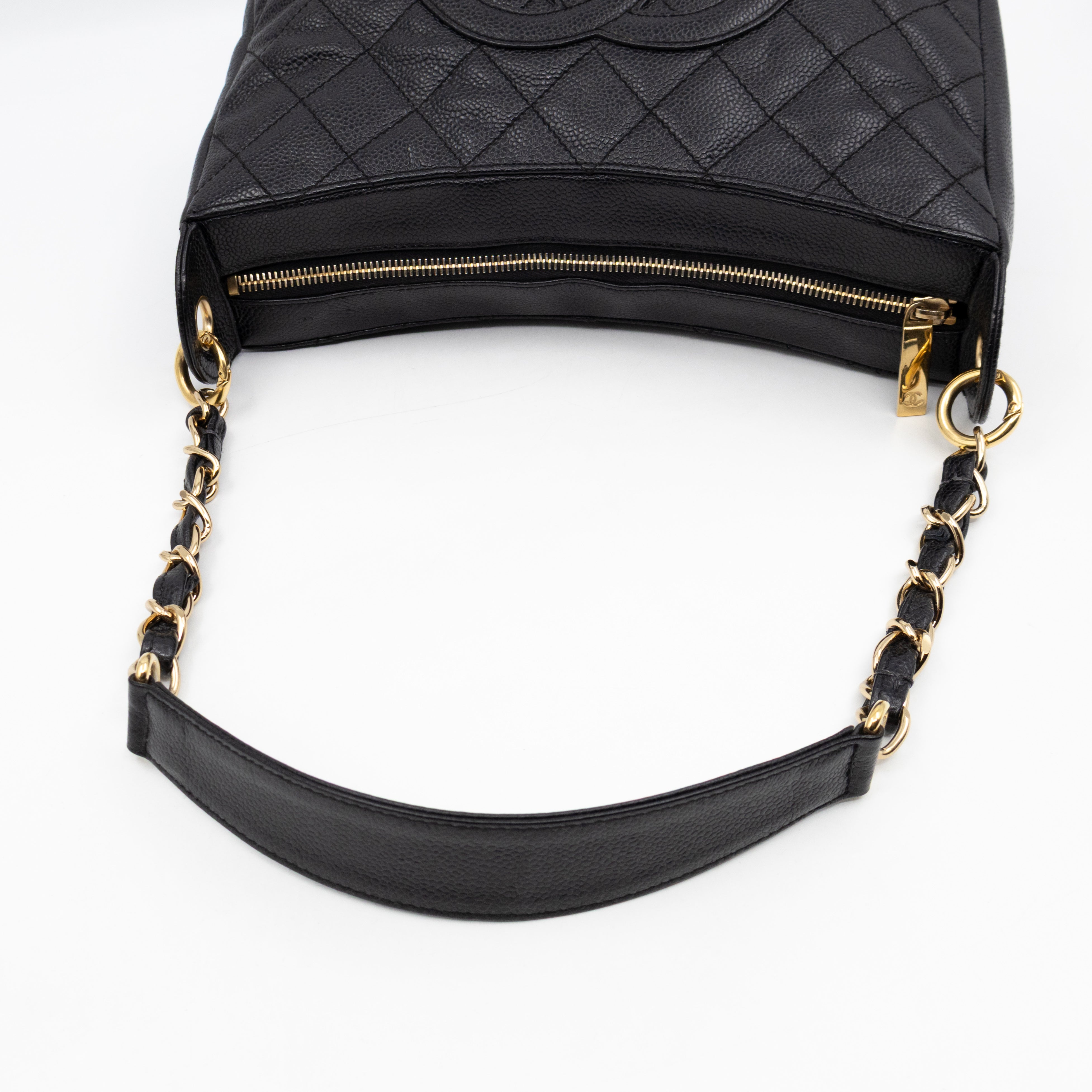 Timeless CC Half Moon Hobo Bag Black Caviar Leather