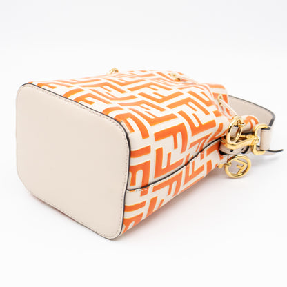 Mon Tresor Mini FF Orange & White Leather