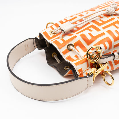 Mon Tresor Mini FF Orange & White Leather