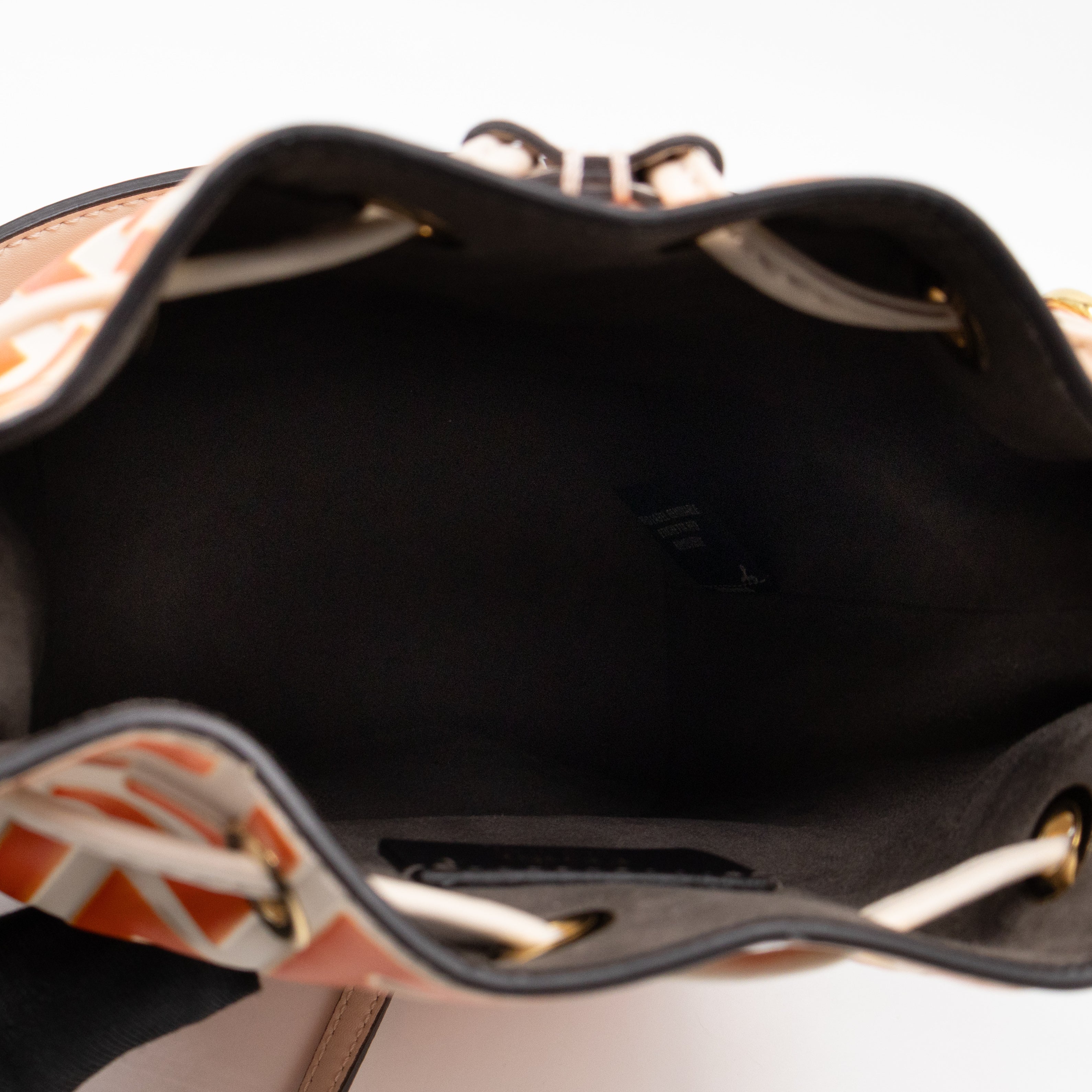 Mon Tresor Mini FF Orange & White Leather