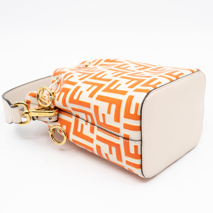 Mon Tresor Mini FF Orange & White Leather