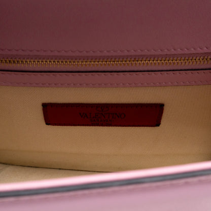 Small Glam Lock Rockstud Flap Bag Pink